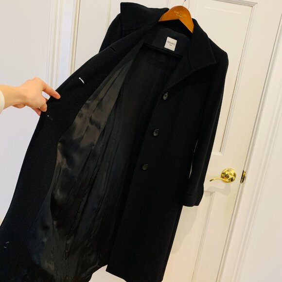 CINZIA ROCCA Black Wool Over Coat SIZE 6 - Picture 10 of 15
